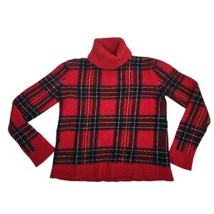 Vtg. Lauren Ralph Lauren Lamb Wool Sweater Lg Girl Size 8 Turtle Neck Hong Kong